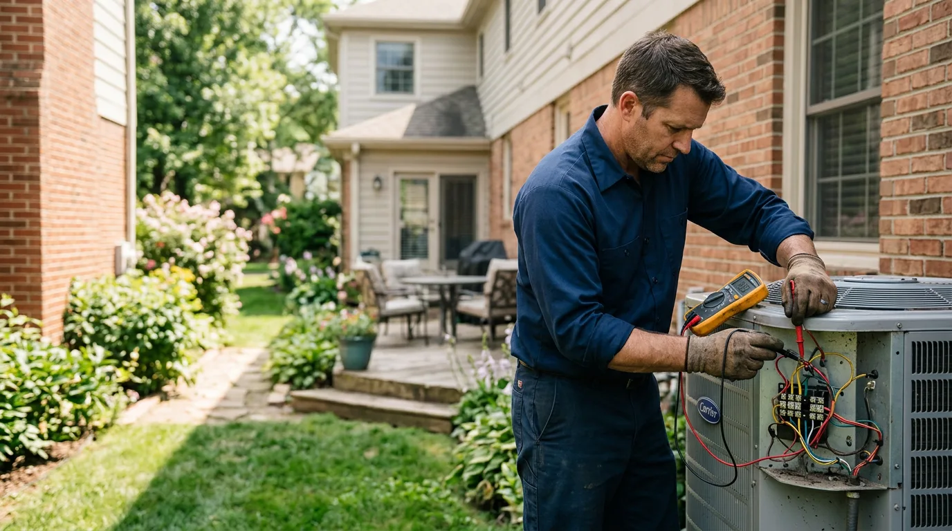 HVAC technician working near Brohman, MI